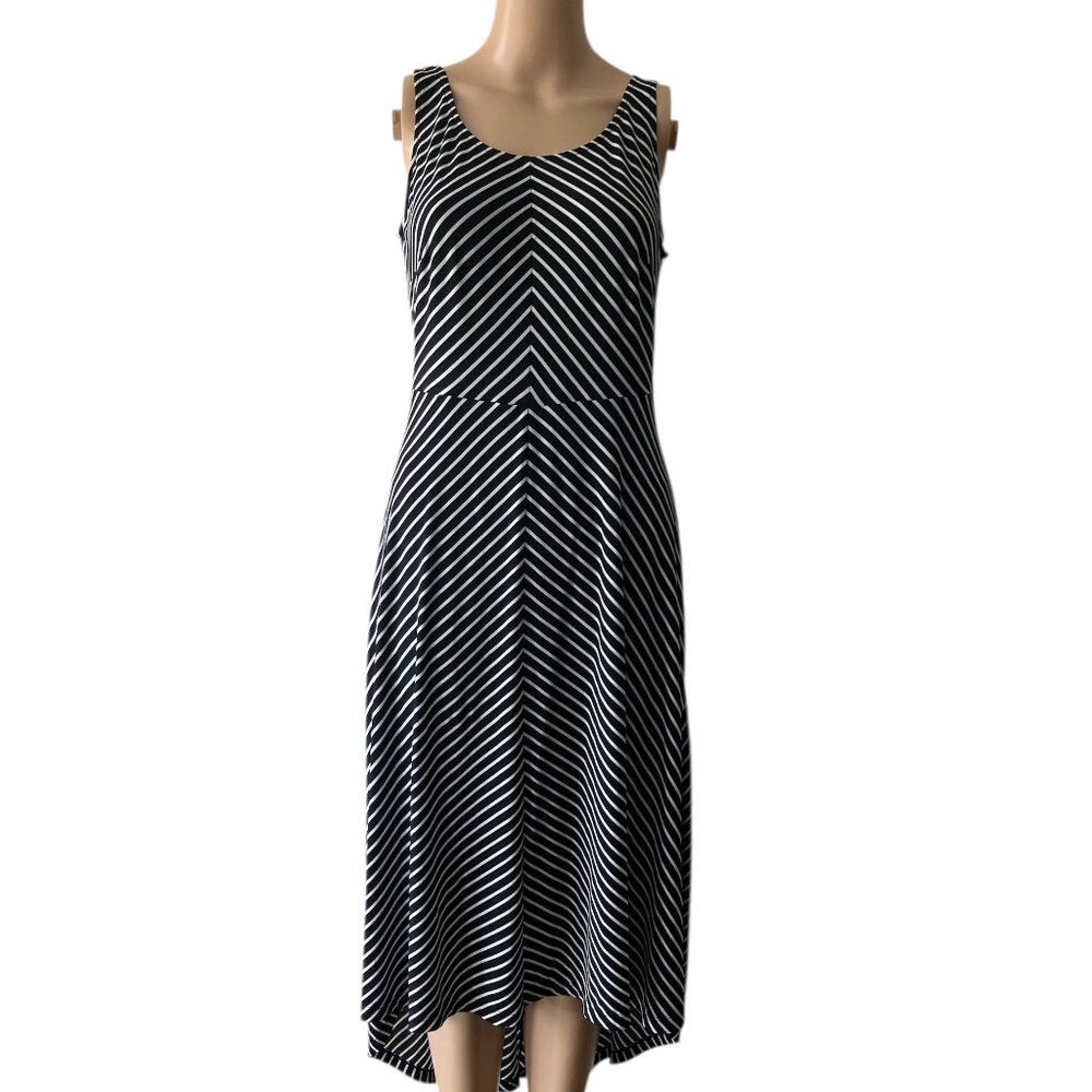 DR Collection High-Low Striped Size 4 Classic Summer Dress